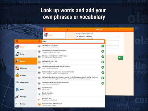 【免費教育App】Learn French quickly with SRS Memorization - MosaLingua (English -> French)-APP點子
