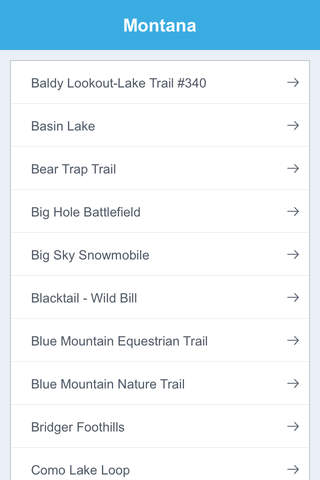 Montana National Recreation Trails screenshot 2