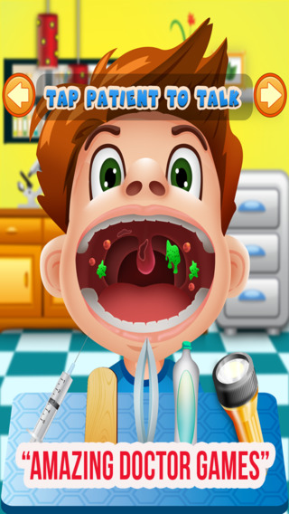 真棒喉医生 - 有趣的儿童游戏女生和男生
