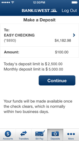 【免費財經App】Bank of the West Mobile Banking iPhone App-APP點子