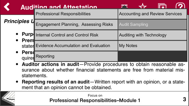 【免費教育App】AUD Notes - Wiley CPA Exam Review Focus Notes On-the-Go: Auditing and Attestation-APP點子