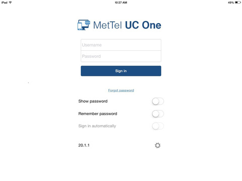 MetTel UC One for iPad