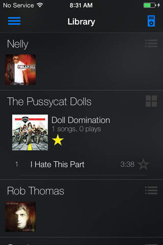 GripTunes Touch Music Player screenshot 2