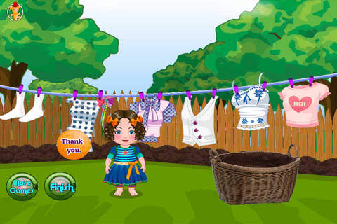 Baby Washing Clothes screenshot 2