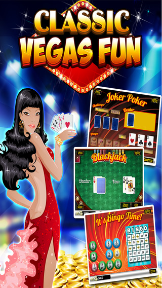 Action Classic Vegas Caesar's Casino - House of Slots Bingo Black-jack Roulette Poker Games Pro