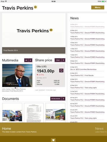 Travis Perkins Investor Relations