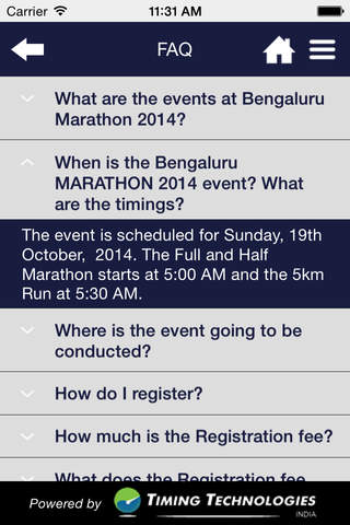 Bengaluru Marathon screenshot 3