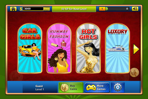 Abundant Vegas Gold Coins Jackpot Galore : Lucky Sexy 777 Simulation Slots Machine FREE screenshot 2