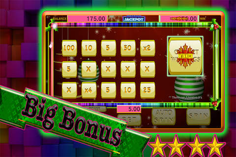 777 The Mega Christmas Slots Machine For Free-Big Win Sloto Star screenshot 3