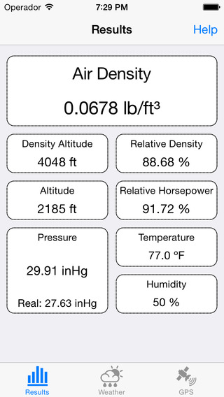 Air Density Meter - Relative Air Density Density altitude calculator - Aerometer - For engine jettin