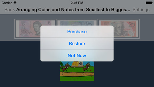 【免費教育App】Arranging Coins and Notes from Smallest to Biggest Value - ( Australian currency )-APP點子