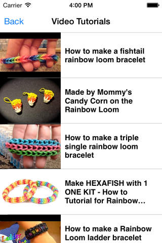 Complete Guide for Rainbow Loom Designs screenshot 2