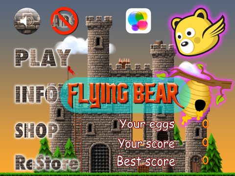 【免費遊戲App】Flying Bear - Honey Battle Game-APP點子