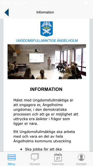 【免費社交App】Ungdomsfullmäktige i Ängelholm-APP點子