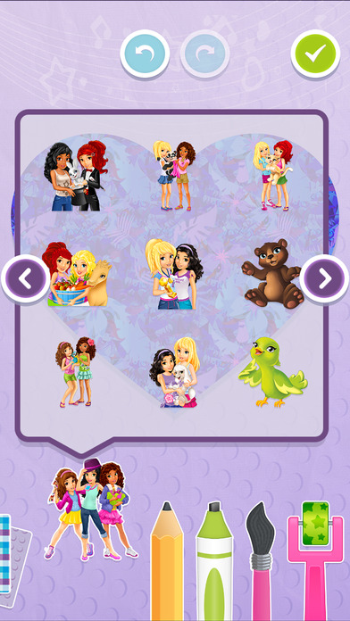 lego friends art maker game to play