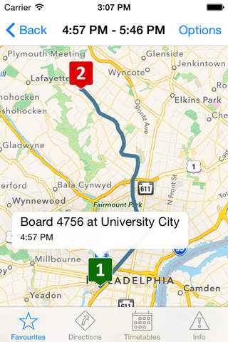TransitTimes Philly - SEPTA trip planning & offline schedules screenshot 2