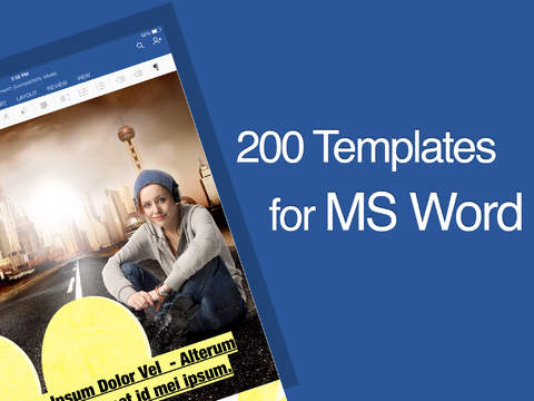 Templates for MS Word: Documents for iPad