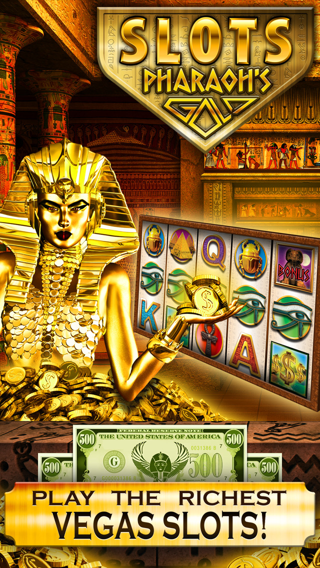 Slots Pharaoh's Gold PRO Vegas Slot Machine Games - Win Big Bonus Jackpots in this Rich Casino of Lucky Fortune