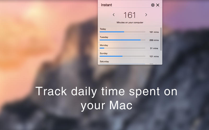 Instant - 查看一天的电脑使用时间[OS X]丨反斗限免