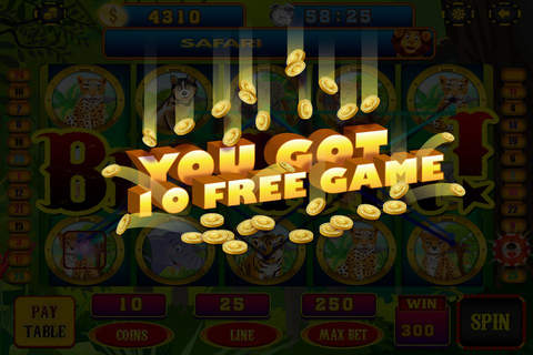 Wild Safari Journey Slots - 777 Jackpot Casino Slot Machine Pro! screenshot 3