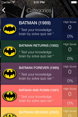 Quiz Books Question Puzzles Games Free - "Batman edition" screenshot 2