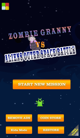 Zombie Granny vs. Aliens Outer Space Battle