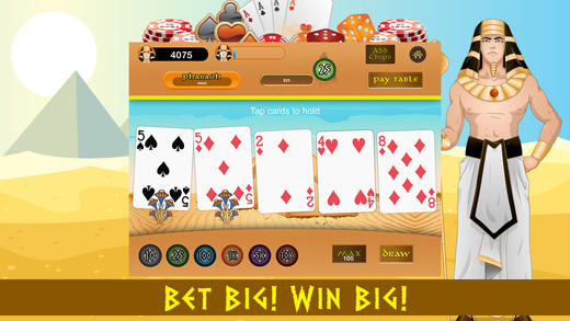 【免費遊戲App】Video Poker FREE - Pharaohs Gold-APP點子