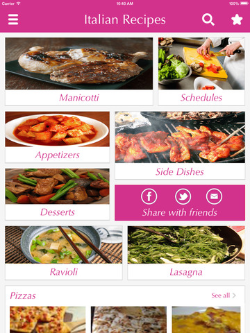 免費下載生活APP|Italian Food Recipes - best cooking tips, ideas, meal planner and popular dishes . app開箱文|APP開箱王