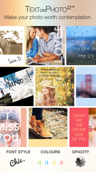 Text on Photo Square - Add Beautiful Captions and Fonts to Pictures Photos and Pics for Instagram