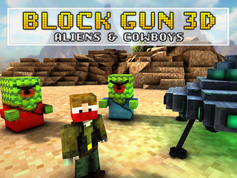 Block Gun 3D: Aliens and Cowboys на iPad