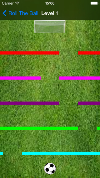 Roll the ball into the goal: tilt your device and control the movement of the ball through the maze