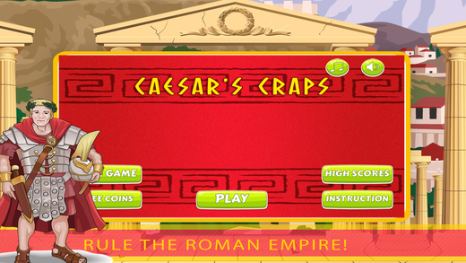 Caesar Rules Craps FREE - Roll the dice and beat the odds