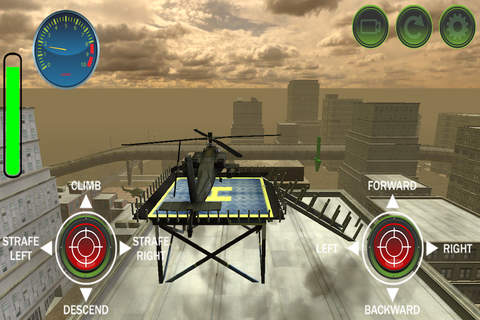 Black Hawk Apache Chopper - RC Control Helicopter Flight, Land, Parking Simulator screenshot 2