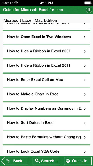 manual microsoft users excel