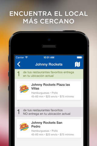 Johnny Rockets México screenshot 2