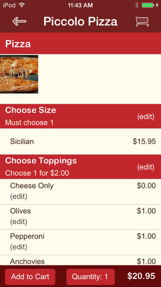 【免費生活App】Piccolo Pizza Restaurante-APP點子