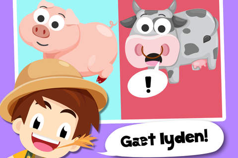 Toddler Tommy Farm Animals Cartoon Free - Barn and farm animal puzzles screenshot 4
