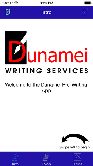 Dunamei Pre-Writing