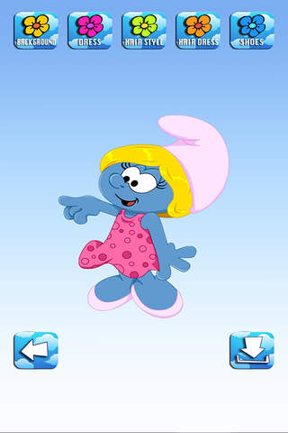 Dress Shop Game - Smurf Version screenshot 2