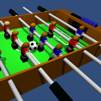 Table Football, Table Soccer,  Foosball. 3D LOGO-APP點子