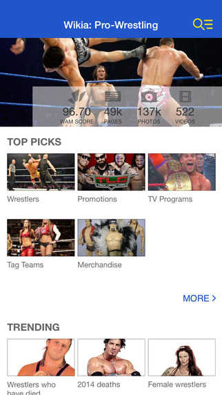 【免費書籍App】Wikia: Pro-Wrestling Fan App-APP點子