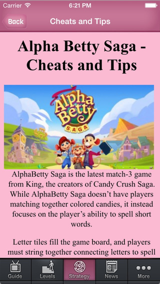 Guide For Alphabetty