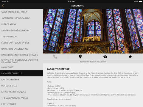 Hotel Royal Cardinal Paris for iPad screenshot 3