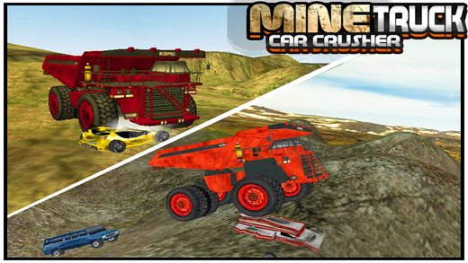 【免費遊戲App】Mine Truck Car Crusher ( Heavy Construction Monster Crushing sports SUV, delivery vans, ambulance at off road locations )-APP點子