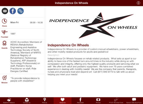 【免費醫療App】Independence On Wheels-APP點子