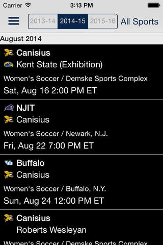 Canisius Athletics screenshot 2