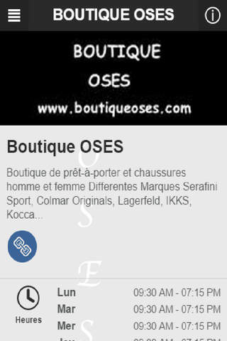 Boutique OSES screenshot 2