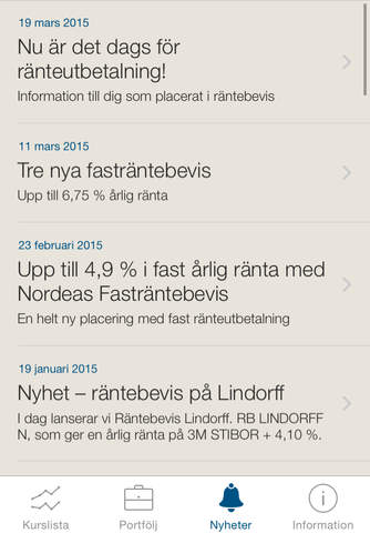 Nordea Räntebevis screenshot 4