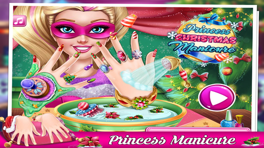 Princess Christmas Manicure
