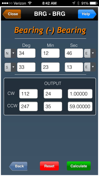 【免費生產應用App】Bearing and Azimuths-APP點子